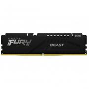 Fury Beast Black 8GB 4800MHz DDR5 Desktop Memory Module - Black (KF548C38BB-8)