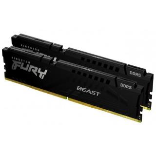 Fury Beast Black 2 x 32GB 4800MHz DDR5 Desktop Memory Kit - Black (KF548C38BBK2-64) 