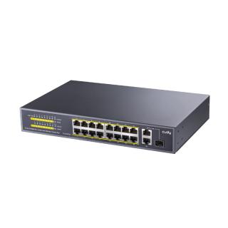 FS1018PS1 18-Port  PoE+ Unmanaged Ethernet Switch with 1 x Gbe & 1 x SFP Combo Port 