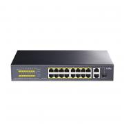 FS1018PS1 18-Port  PoE+ Unmanaged Ethernet Switch with 1 x Gbe & 1 x SFP Combo Port