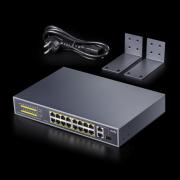 FS1018PS1 18-Port  PoE+ Unmanaged Ethernet Switch with 1 x Gbe & 1 x SFP Combo Port