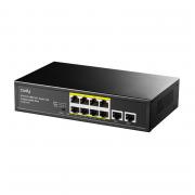 FS1010PG 10-Port Watchdog PoE+ Unmanaged Ethernet Switch with 2 Gigabit Uplink Ports