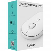 Pebble M350 Slim Silent 2.4Ghz Wireless And Bluetooth Mouse - Off White