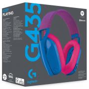 G435 Ultra-light LIGHTSPEED Wireless Bluetooth Gaming Headset - Blue and Raspberry