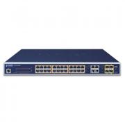 GS-4210-24P4C 24-Port PoE+ Layer 2 Managed Gigabit Switch with 4 x Gigabit TP/SFP Combo Ports