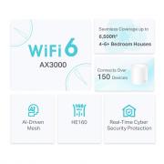 Home Mesh Deco X50 AX3000 Whole Home Mesh WiFi 6 System - 3 Pack