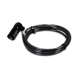 901209 T-Bar 1.8m Combination Cable Lock - Black 