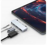 HyperDrive HD319E 4-in-1 USB-C Hub for iPad  - Silver