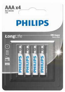 R03L4B/40 ZnCl 4X AAA Batteries - (Blister) 