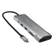 JCD397 4K60 Elite 11-in-1 USB-C Triple-Monitor Multi Port Hub