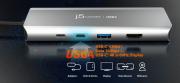 JCD401 Dual 4K Multi-Port Hub - USB3 Type-C 5-in-1 universal docking station