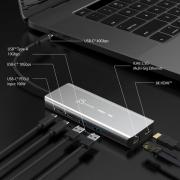 JCD403 USB 4 Type-C 8K 6-In-1  Multi-Port Hub