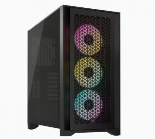 iCUE 4000D RGB Airflow Tempered Glass Mid Tower Chassis - Black 