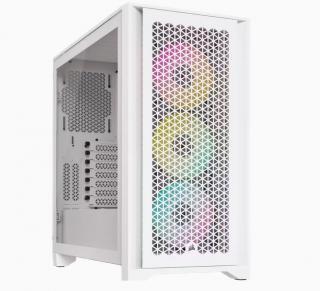 iCUE 4000D RGB Airflow Tempered Glass Mid Tower Chassis - White 