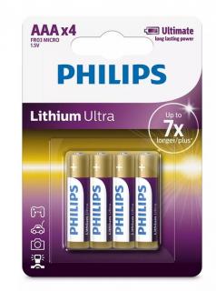 FR03LB4A Lithium Ultra 1.5V 4X AAA Batteries - (Blister) 