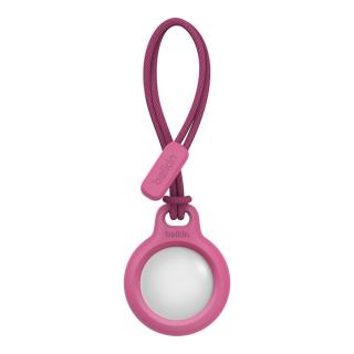 Secure Holder with Strap for AirTag - Pink 