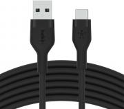 BoostCharge Flex 3m USB-A to USB-C Cable - Black