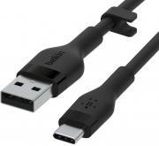 BoostCharge Flex 3m USB-A to USB-C Cable - Black