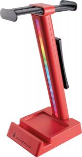 Vinson N1 Dual Balance Gaming RGB Headset Stand - Red 