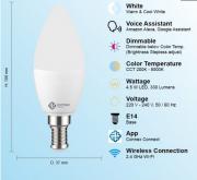 CC-L2004 Smart WiFi Bulb 4.5W LED Warm-Cool White Candle