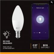 CC-L2004-6 Smart WiFi Bulb 4.5W LED Warm-Cool White Candle(Pin/Bayonet)