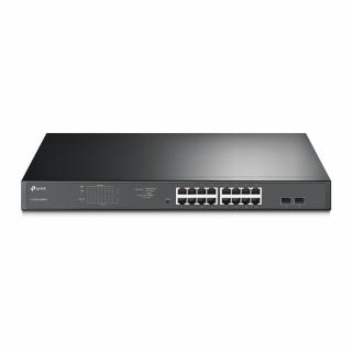 JetStream SG1218MPE V1 16-Port Gigabit Easy Smart PoE/PoE+ Rack Mountable Switch with 2 x SFP Ports 