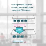 TL-SG1005P 5-Port Gigabit Desktop Switch with 4-Port PoE+