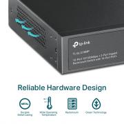 TL-SL1218MP 16-Port 10/100 Mbps + 2-Port Gigabit PoE Rackmount Unmanaged Switch with 2 x Combo SFP Ports