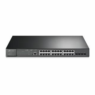 JetStream TL-SG3428MP 28-Port Gigabit L2+ Rack Mountable Managed Switch with 24-Port PoE+ and 4 x SFP Ports 