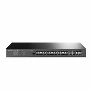 JetStream TL-SG3428XF 24-Port SFP L2+ Rack Mountable Managed Switch with 4 x 10GE SFP+ Slots 