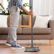 Janitorial Soft Broom (300mm)-Grey