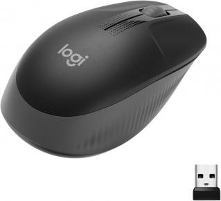 M190 Full-Size Wireless Mouse-Black 