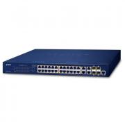 GS-4210-24PL4C 24-Port PoE Combo Managed Switch with 4 x Gigabit TP/SFP Ports