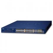 GS-4210-24PL4C 24-Port PoE Combo Managed Switch with 4 x Gigabit TP/SFP Ports