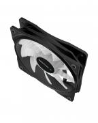 RF series RF120W 120mm White LED Chassis Fan - Black