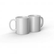 Ceramic Mug Blank 12 Oz 2 Pack 350ML(White)