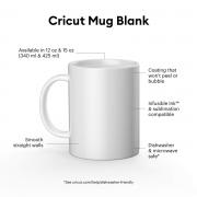 Ceramic Mug Blank 12 Oz 2 Pack 350ML(White)