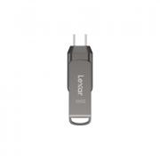 JumpDrive Dual Drive D400 128GB USB 3.1 Type-C Flash Drive - Metal