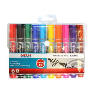 Whiteboard Markers (10 Markers - Bullet Tip) 