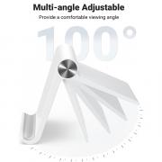 30485 Multi-Angle Adjustable Portable Tablet Stand - White