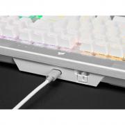 K70 Pro RGB White Optical-Mechanical Gaming Keyboard with PBT Double Shot Pro Keycaps - OPX Switch