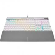 K70 Pro RGB White Optical-Mechanical Gaming Keyboard with PBT Double Shot Pro Keycaps - OPX Switch