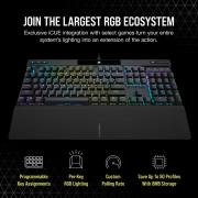 K70 Pro RGB Black Mechanical Gaming Keyboard with PBT Double Shot Pro Keycaps - Cherry MX Red