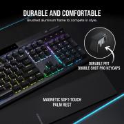 K70 Pro RGB Black Mechanical Gaming Keyboard with PBT Double Shot Pro Keycaps - Cherry MX Brown