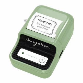 B21 Portable Bluetooth Thermal Label Printer - Green 