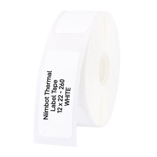 T12 Roll of 260 Direct Thermal 12x22mm Labels - White 