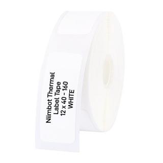 T12 Roll of 160 Direct Thermal 12x40 mm Labels - White 