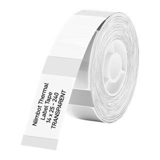 TT14 Roll of 240 Direct Thermal 14x25 mm Labels -Transparent 