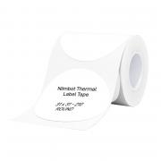 T31 Roll of 210 Direct Thermal 31x31 mm Round Labels - Clear