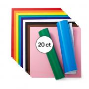 Premium Vinyl Permanent 30x30cm 20-sheet Sampler (Rainbow)